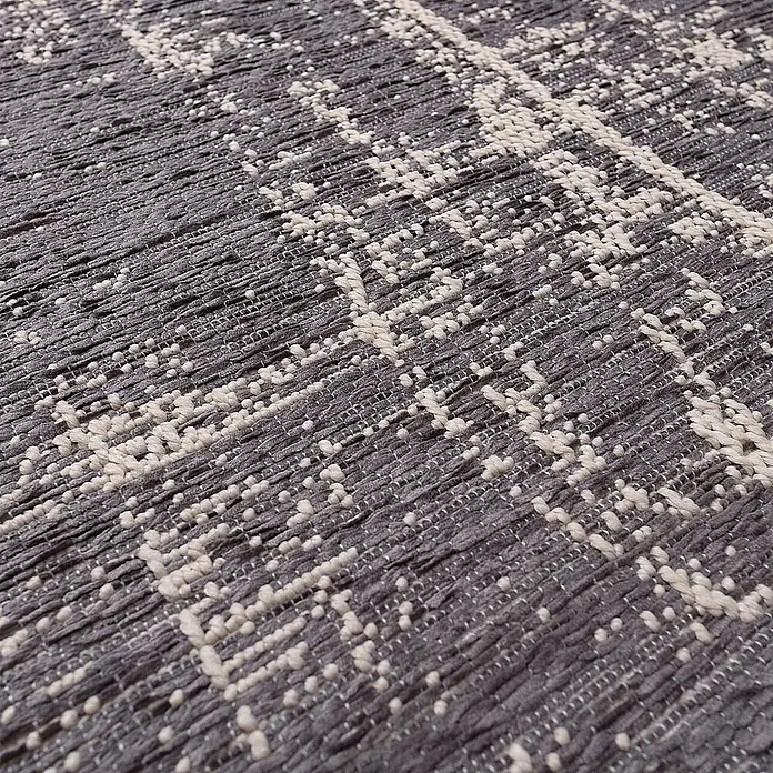 Dekoria Teppich Velvet beige/dark grey 200x290cm -  - Strukturierter grauer Teppich mit hellem, abstraktem Muster.