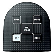 PR Klima Ventilador de torre (Blanco, Altura: 100 cm, 65 W, Con mando a distancia)
