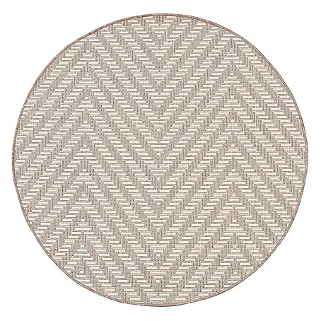Dekoria Teppich Lineo beige/mink 120cm
