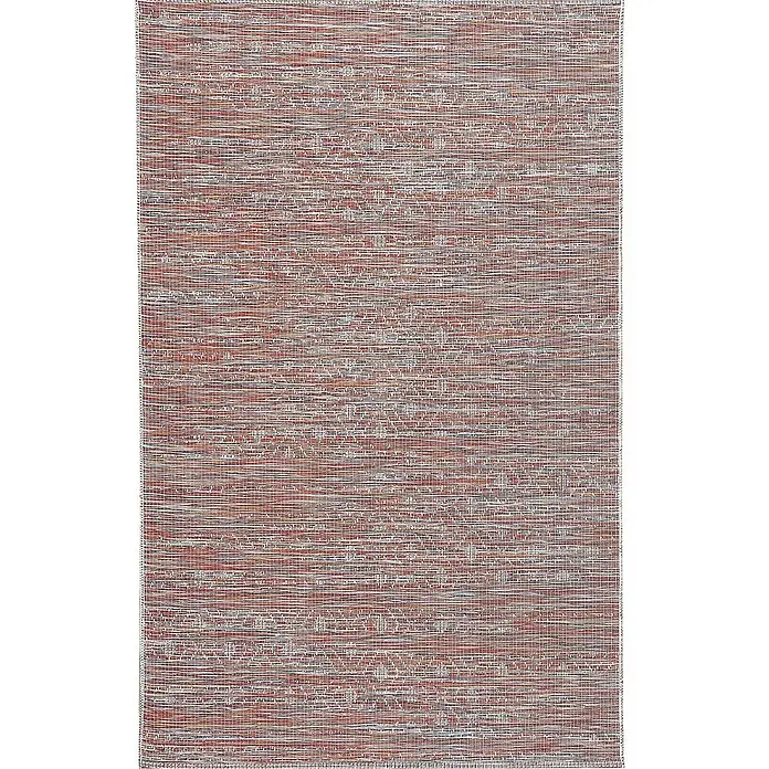 Dekoria Teppich Breeze sunset 155x230cm -  - Rechteckiger Webteppich mit einer strukturierten Mischung aus Terrakotta, Off-White und dunklen Fäden, der subtile Muster bildet.