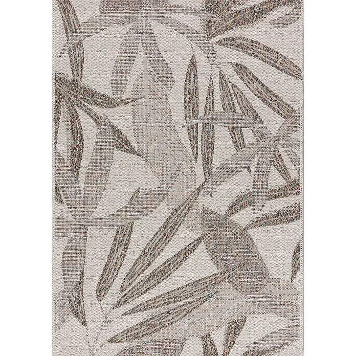 Dekoria Teppich Gottage beige/ multicolour 120x170cm -  - Gewebter Teppich mit abstraktem Blattmuster in Erdtönen auf hellem Hintergrund.