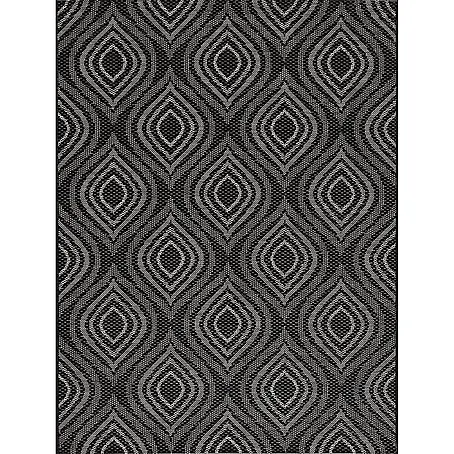 Dekoria Teppich Breeze black/ clif grey 120 x 170 cm