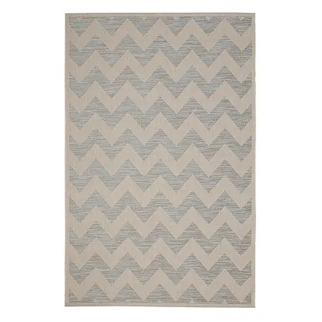 Dekoria Teppich Modern Chevron beige/ice blue 160x230 cm