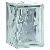 Fuchs Design Bloque de vidrio Terminación (Claro, Nube, 19 x 13,2 x 8 cm)