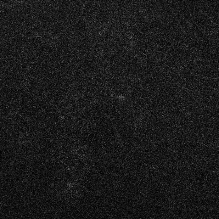 Runder Tisch OLMETTO in Schwarz - (W) 110 x (H) 74 x - L - Dunkle, fein strukturierte körnige Oberfläche.