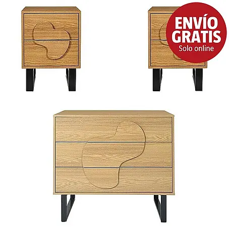 Home Deco Factory Calypso Cómoda con mesitas