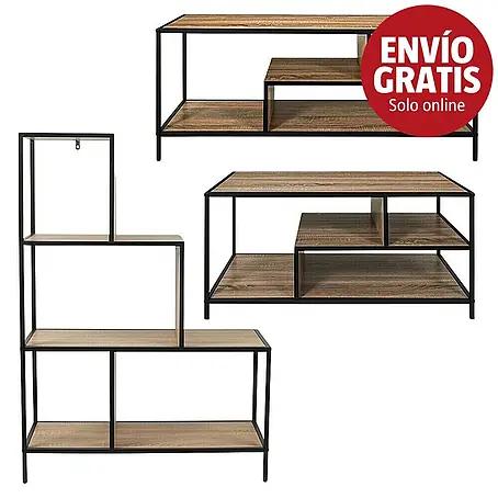 Home Deco Factory Edison Conjunto mueble de salón