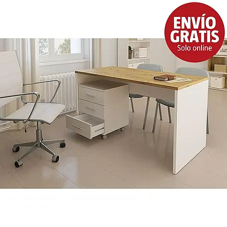 Meka Block  Mesa de escritorio K-695 con cajonera K-906