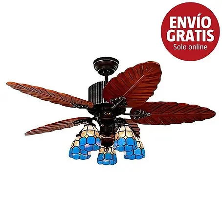 Led Hispania Ventilador de techo Vintage Acuario