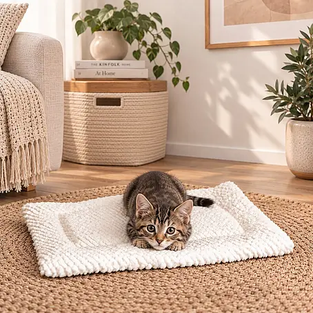 belviona Katzen-Wendedecke, gepolstert & waschbar, 50x35 cm