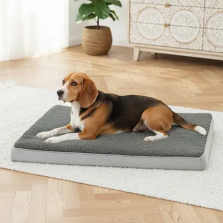 belviona Hundebett 91x69 cm, orthopädisch, Bezug waschbar, anthrazit