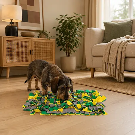 belviona Schnüffelmatte für Hunde, Futtersuche & Geruchstraining, 50x34 cm