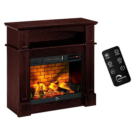 Sannover Elektrischer Kamin Sifora 2000 W 80,5 x 30 x 81 cm Holz