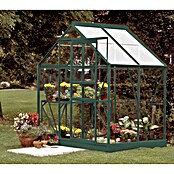 Vitavia Gewächshaus (1,31 x 1,95 x 1,97 m, Farbe: Smaragd, Einscheibensicherheitsglas (ESG), 3 mm)