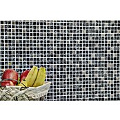 Mosaikfliese Quadrat Crystal Mix XIC 1099 (30 x 30 cm, Schwarz/Silber, Glänzend)