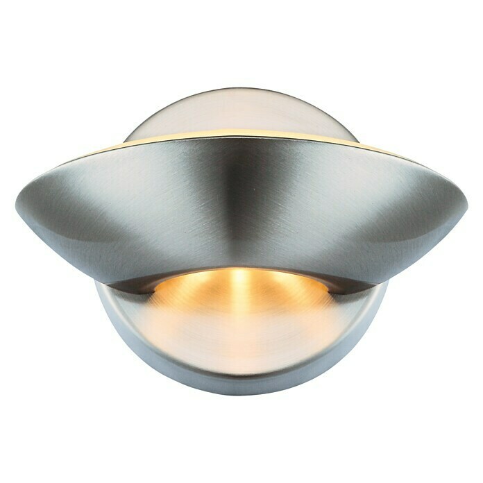 Globo LED-Wandleuchte Sammy (2-flammig, 1 x 3 W, Warmweiß, Nickel matt)