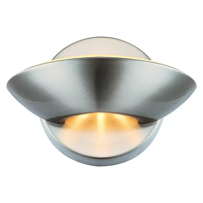 Globo LED-Wandleuchte Sammy - 7,5 W, Nickel matt, Warmweiß