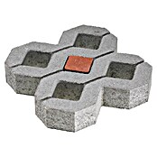 Rasengitterstein Markierungsstein (Rot, 8 x 8 x 8 cm, Beton)