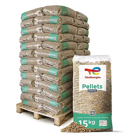 ENplus A1 Holzpellets Weichholz 15kg x 65 Sack 975kg Palette
