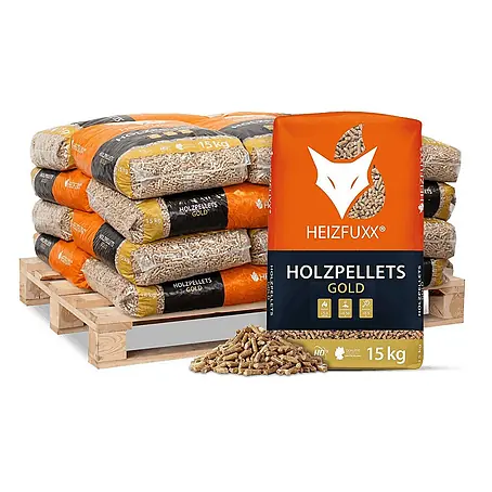 Gold HD ENplus A1 Holzpellets Nadelholz 15kg x 20 Sack 300kg Palette