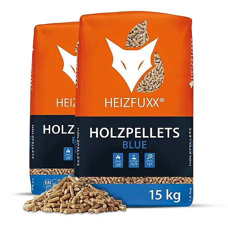 Blue ENplus A1 Holzpellets Weichholz 15kg x 2 Sack 30kg
