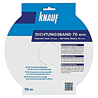 Knauf Dichtungsband (10 m x 70 mm, Grau)
