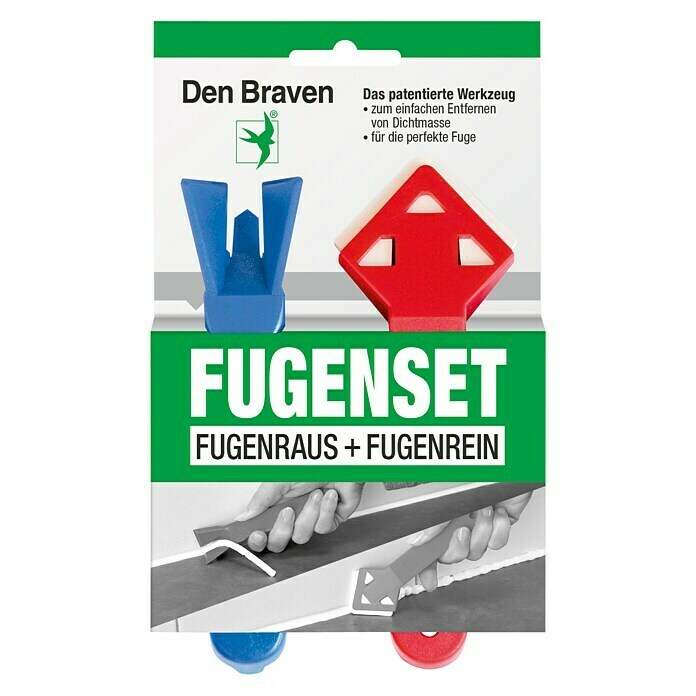 Den Braven Fugenwerkzeug-Set Fugenraus + Fugenrein (2 Stk.)