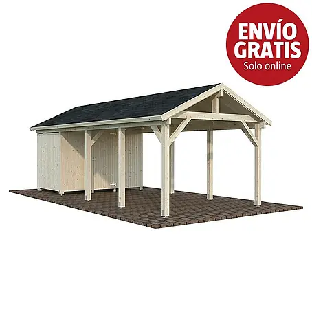 Palmako Carport Classico Robert con trastero