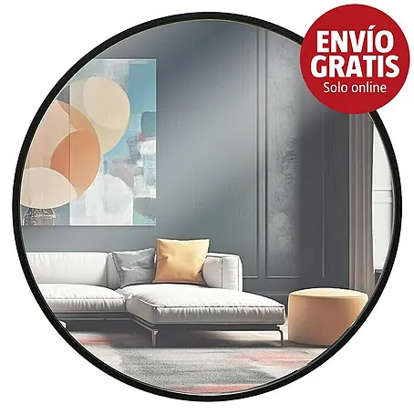 Espejo de pared de hierro