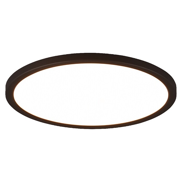 Trio Leuchten LED stropna svjetiljka Aureo  (18 W, Ø x V: 29 x 2,5 cm, 2.200 lm, Crna) | BAUHAUS