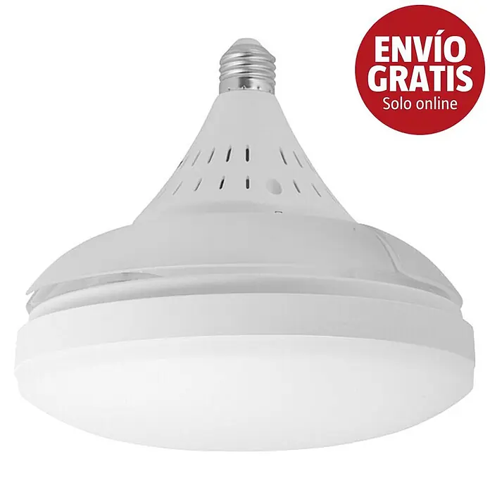 Alemar Ventilador de techo Nino - Blanco, 40 mm, 2 W - 10 W - Bombilla LED blanca tipo campana con base de rosca.