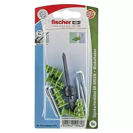 Fischer Greenline Gipskartondübel-Set WH GREEN