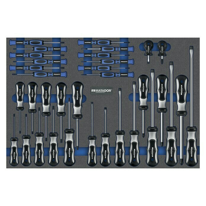 Hama Mini-Schraubendreher-Set 24in1 1 x 24 (1 x | x in Wechseleinsatz, Aluminium-Griff, Lederoptik) BAUHAUS Etui