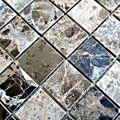 Mosaikfliese Quadrat MOS 32/2909 (30,5 x 30,5 cm, Braun, Poliert)