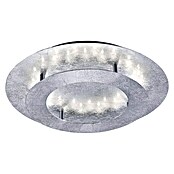 Paul Neuhaus Nevis LED-Deckenleuchte (1-flammig, 18 W, Warmweiß, Silber, Durchmesser: 40 cm)