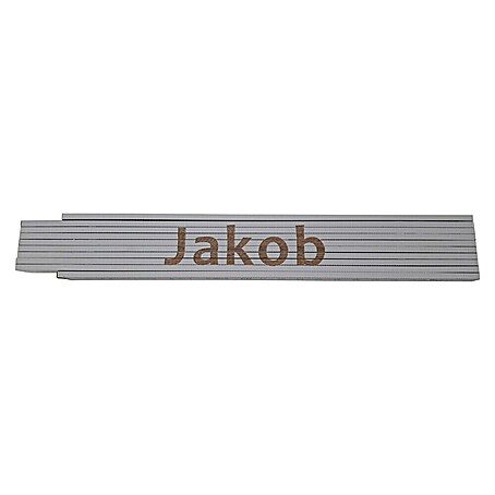 Heka Zollstock (Aufdruck: Jakob, Länge: 2 m, Weiß)