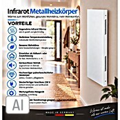 Admiral Infrarot-Metallheizkörper (90 x 60 cm, 780 W, Weiß) | BAUHAUS