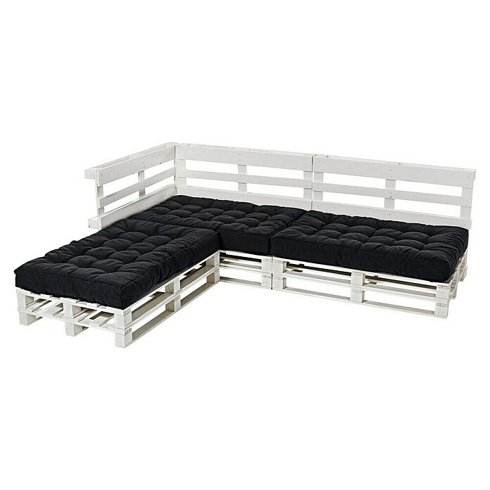 Sunfun Sitzauflage (Europaletten-Auflage, Anthrazit)
