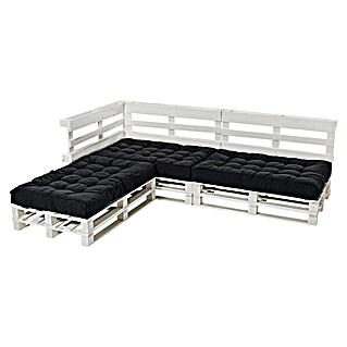 Sitzauflage (Anthrazit, Europaletten-Auflage, L x B x H: 120 x 80 x 15 cm, Materialzusammensetzung Bezug: 100 % Polyester)
