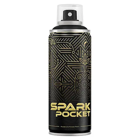 SPARK Pocket Sprühfarbe 200ml Glänzende Farbe Cosmos Schwarz