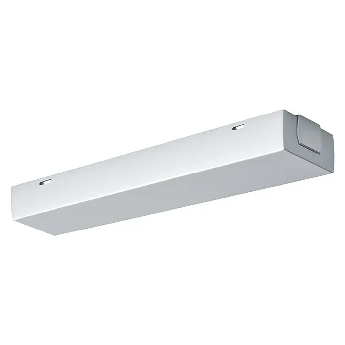 Paulmann URail Mittel-Einspeisung - 20,5 cm, 1.000 W, Chrom matt - Eine LED-Unterbauleuchte in Weiß und Silber, ideal für die Montage unter Schränken oder Regalen zur gezielten Beleuchtung von Arbeitsflächen.