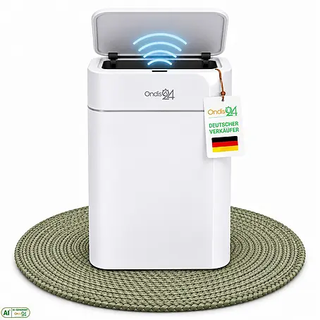 Ondis24 Sensormülleimer 12l weiß, Kunststoff