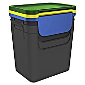 Rotho Mülltrennsystem 3er Set Jive (Gesamt Fassungsvermögen: 30 l, Kunststoff, Grün/Gelb/Blau) | BAUHAUS