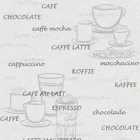 Rasch  Vliestapete Kaffee