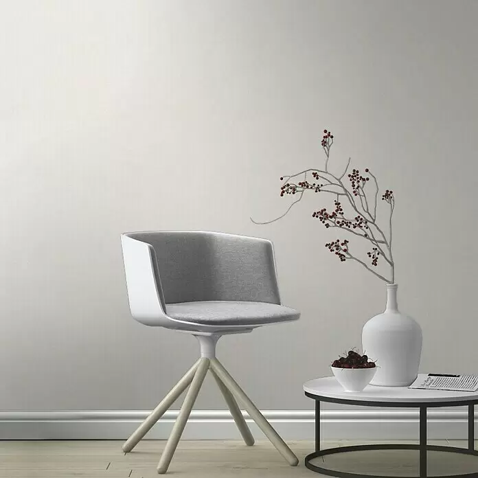 Rasch Vliestapete - Beige/Creme, Uni, 10,05 x 0,53 m, Schimmernd - Stimmungsaufnahme