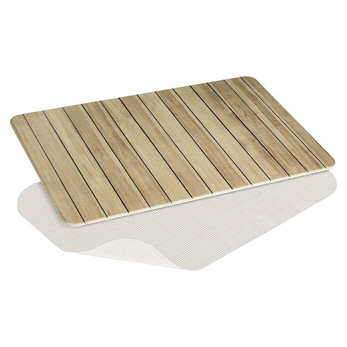 Wenko Badvorleger Lepiana (L x B: 60 x 39 cm, Diatomit, Beige) | BAUHAUS