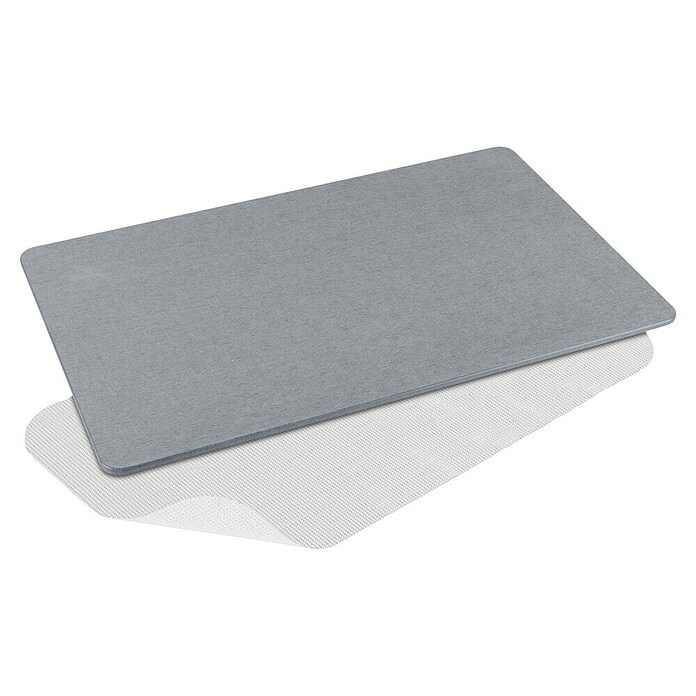 Wenko Badvorleger Simi (L x B: 80 x 50 cm, Diadomit, Grau) | BAUHAUS