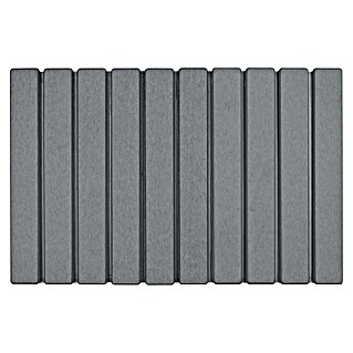 Wenko Badvorleger Tritea (L x B: 60 x 39 cm, Diatomit, Grau)