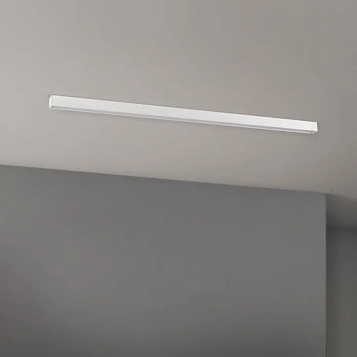 Orion Leuchten Pendelleuchte Balken Weiß Mehrfarbig 35 W -  - Langer, schmaler, weißer LED-Deckenbalken.