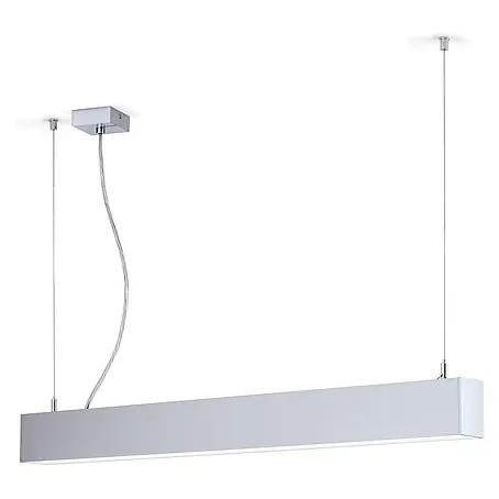 Orion Leuchten Pendelleuchte Balken Silber Warmweiß 22 W